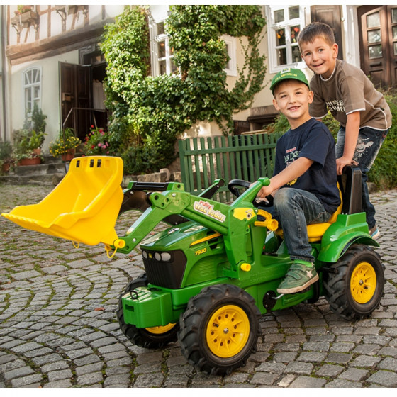Traktor na pedały z łyżką John Deere / Rolly Toys