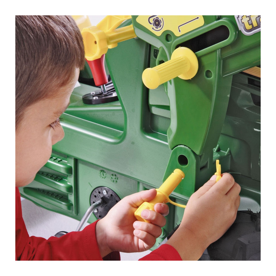 Traktor na pedały z łyżką John Deere / Rolly Toys