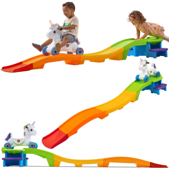 Jeździk Jednorożec z torem kolejka górska / Step2