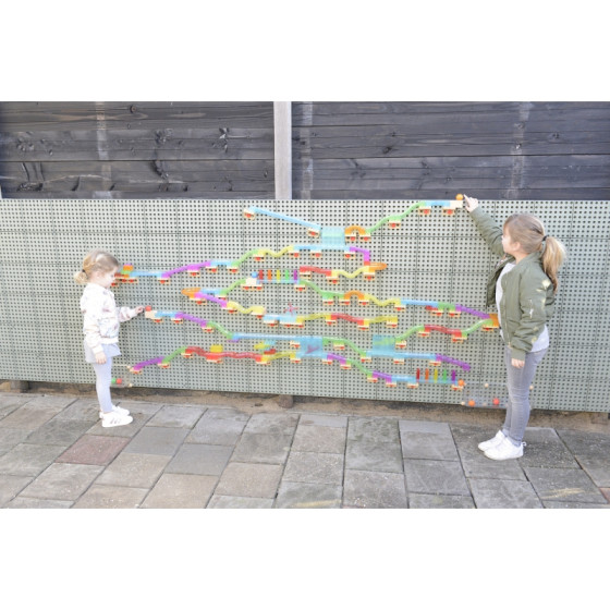 Zestaw 440 elementów konstrukcyjnych do tablicy STEM / Masterkidz