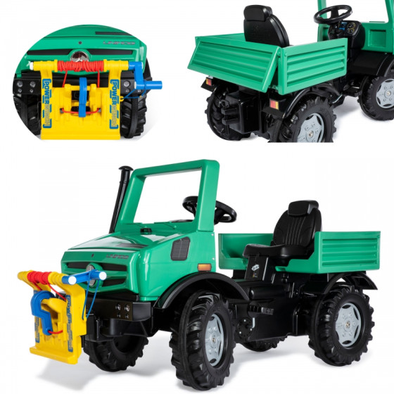 Ciężarówka z wyciągarką na pedały Mercedes-Benz Forst / Rolly Toys