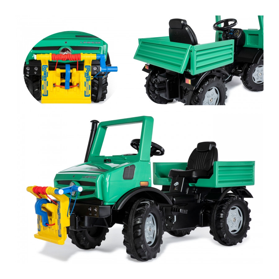 Ciężarówka z wyciągarką na pedały Mercedes-Benz Forst / Rolly Toys