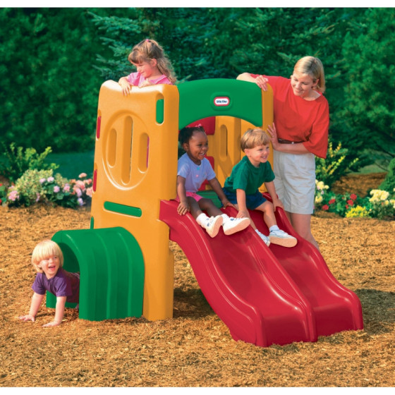 Plac zabaw Małpi gaj z podwójną zjeżdżalnią / Little Tikes