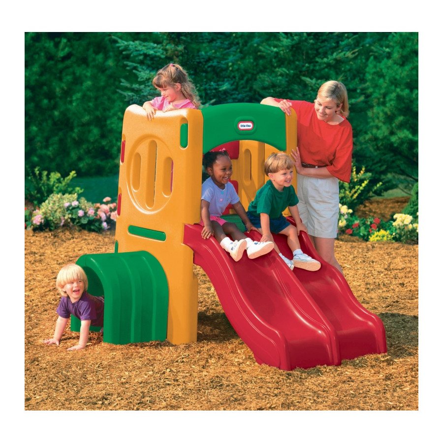 Plac zabaw Małpi gaj z podwójną zjeżdżalnią / Little Tikes