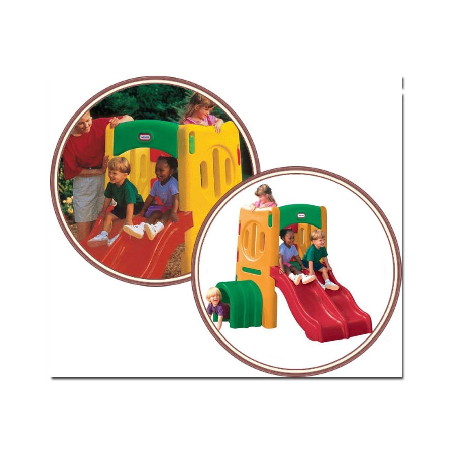 Plac zabaw Małpi gaj z podwójną zjeżdżalnią / Little Tikes