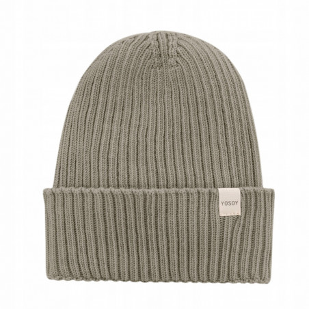 Czapka bawełniana 0-24m Natural Beige / Yosoy