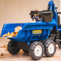 Traktor na pedały z łyżką i przyczepką New Holland / Falk