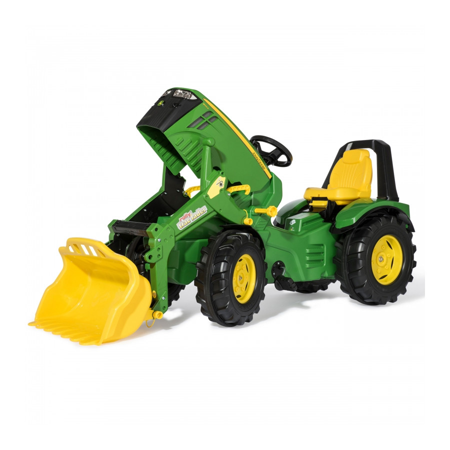Traktor na pedały z łyżką Premium John Deere / Rolly Toys
