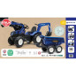 Traktor na pedały z łyżką i przyczepką New Holland / Falk