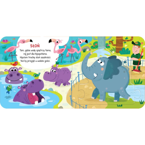 Czytanka z puzzlami Zwierzęta w zoo / Aksjomat