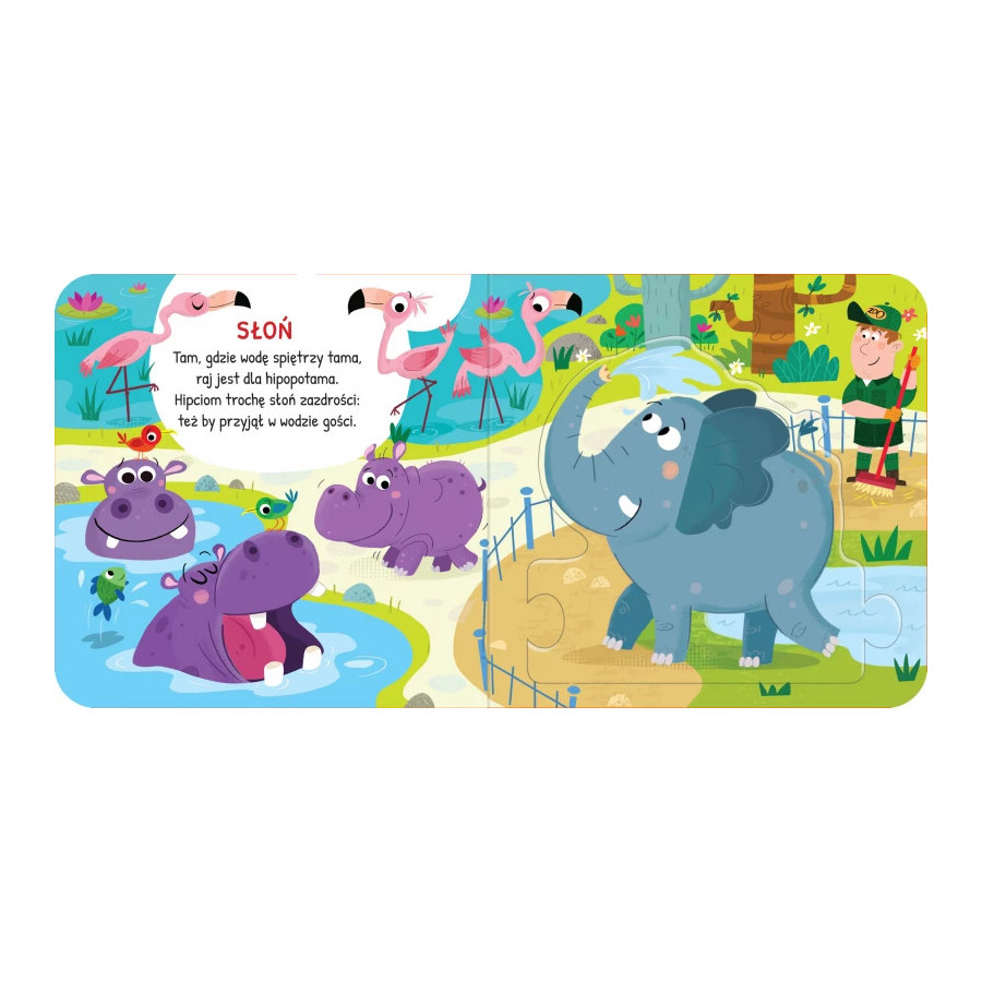 Czytanka z puzzlami Zwierzęta w zoo / Aksjomat