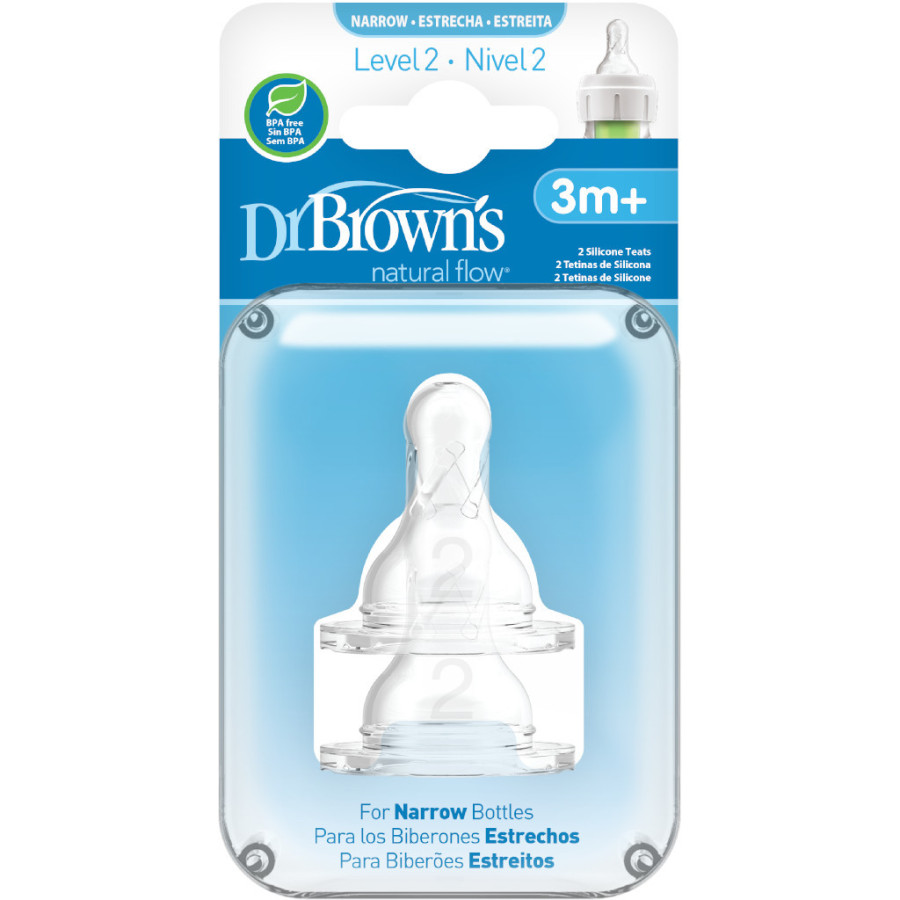 Smoczek do butelki wąskiej Opti+ 3+ 2 szt. / Dr Brown's