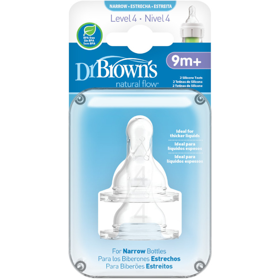 Smoczek do butelki wąskiej Opti+ 9+ 2 szt. / Dr Brown's