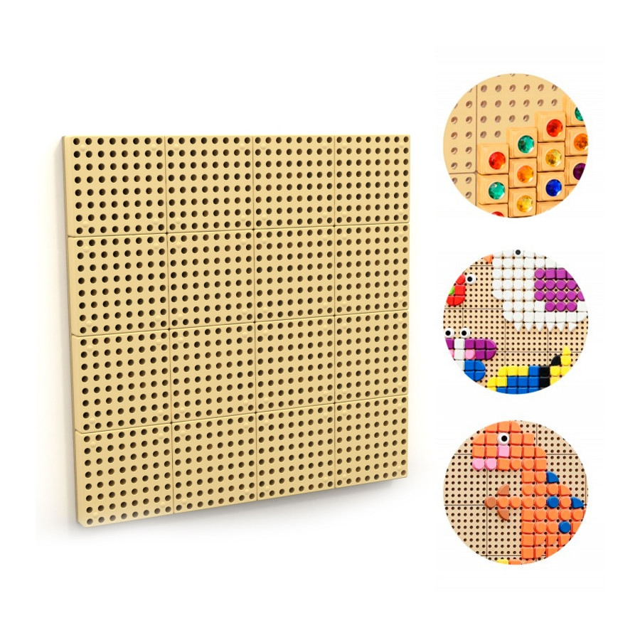 Tablica naukowo-kreatywna STEM + Panel monatażowy 80 x 80 cm / Masterkidz