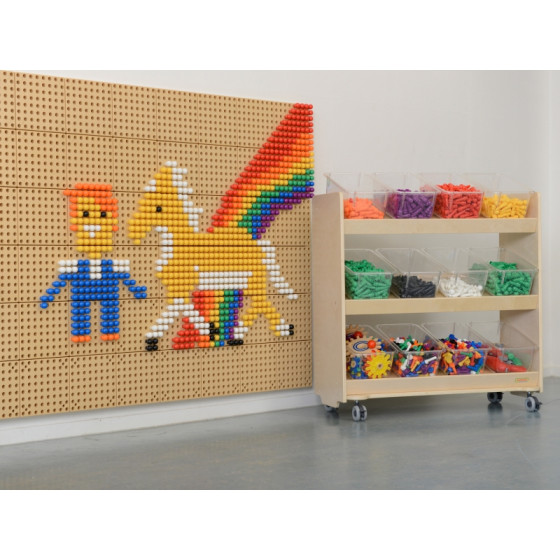 Regał na akcesoria do tablicy STEM 80 x 80 cm / Masterkidz