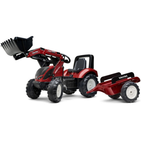 Traktor na pedały z przyczepką i łyżką Valtra / Falk