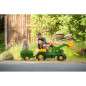 Traktor na pedały z przyczepką i łyżką John Deere / Rolly Toys