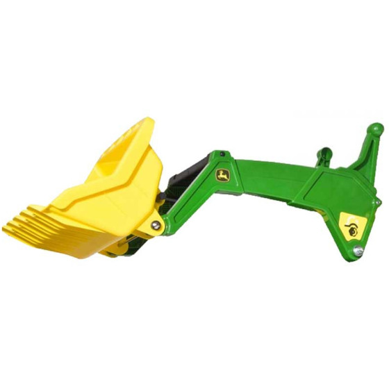 Traktor na pedały z przyczepką i łyżką John Deere / Rolly Toys