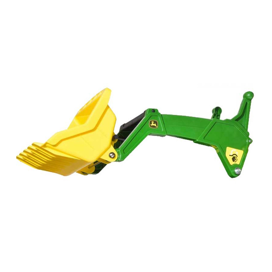 Traktor na pedały z przyczepką i łyżką John Deere / Rolly Toys