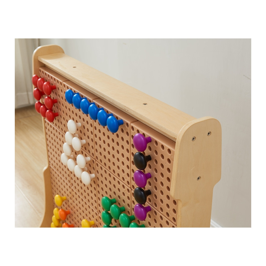 Kolorowe kołeczki Jumbo do tablicy STEM 128 szt. / Masterkidz