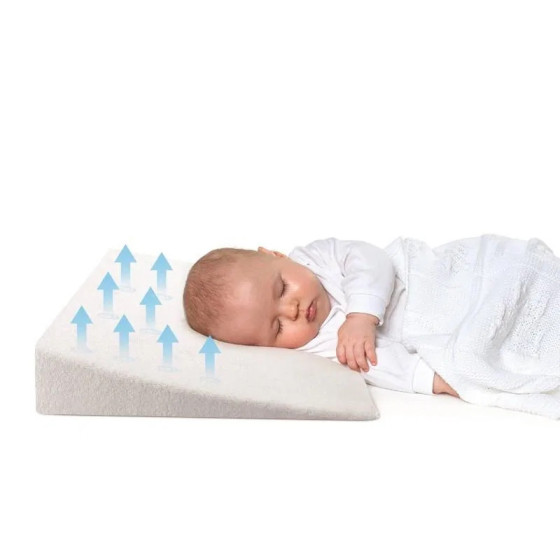 Poduszka klin dla dzieci 60x36 cm Biała / Baby Matex