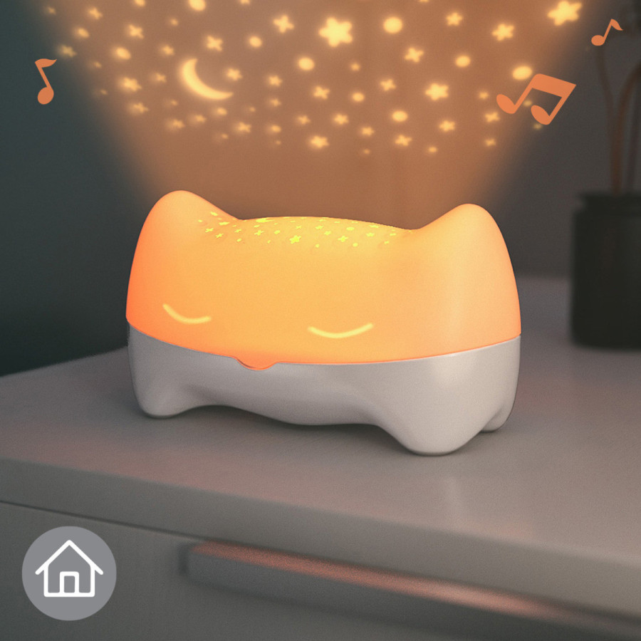 Lampka nocna z projektorem gwiazd Hooty / BenBat