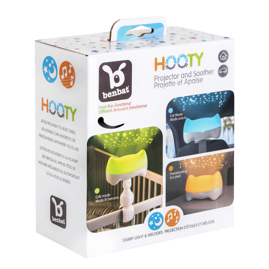 Lampka nocna z projektorem gwiazd Hooty / BenBat