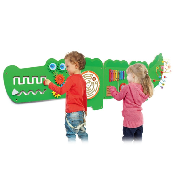 Sensoryczno-manipulacyjna tablica Krokodyl / Viga