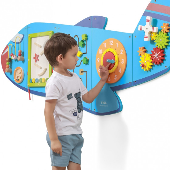 Tablica sensoryczno-manipulacyjna Samolot / Viga