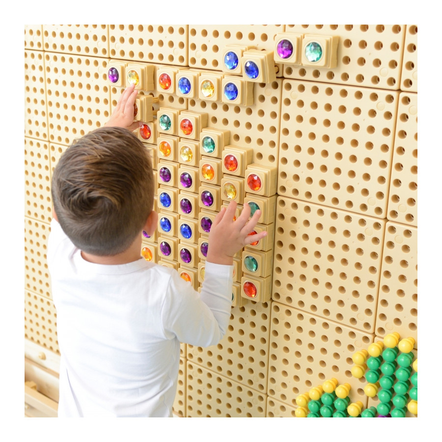 Akrylowe kolorowe diamenciki do tablicy STEM 72 szt. / Masterkidz