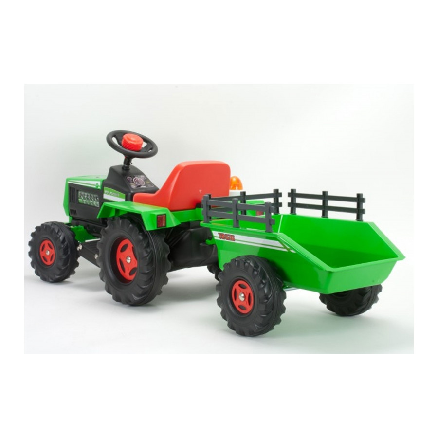 Traktor na akumulator z przyczepką Basic 6V / Injusa
