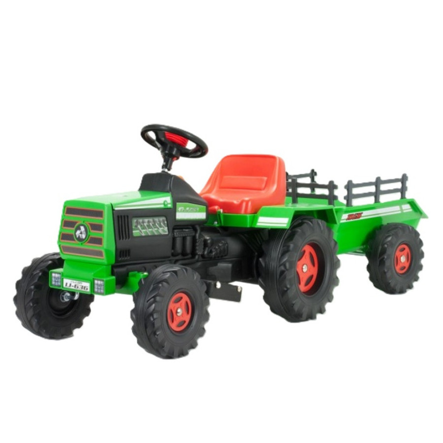Traktor na akumulator z przyczepką Basic 6V / Injusa Traktor na akumulator z przyczepką Basic 6V / Injusa