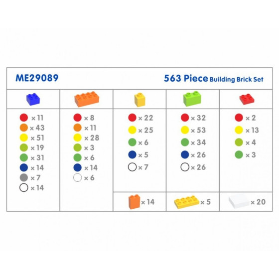 Klocki konstrukcyjne do tablicy STEM 563 el. / Masterkidz