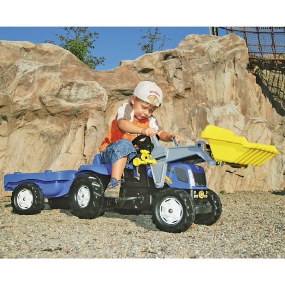 Traktor z łyżką i przyczepką RollyKid-X New Holland / Rolly Toys