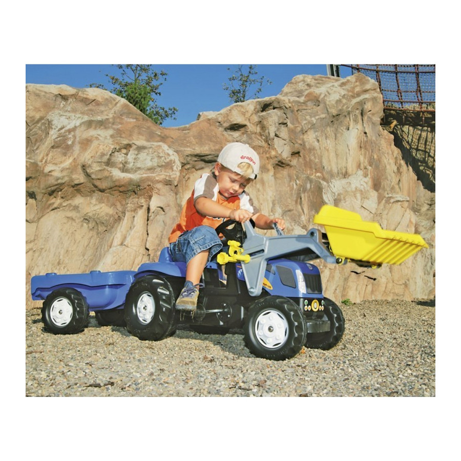 Traktor z łyżką i przyczepką RollyKid-X New Holland / Rolly Toys