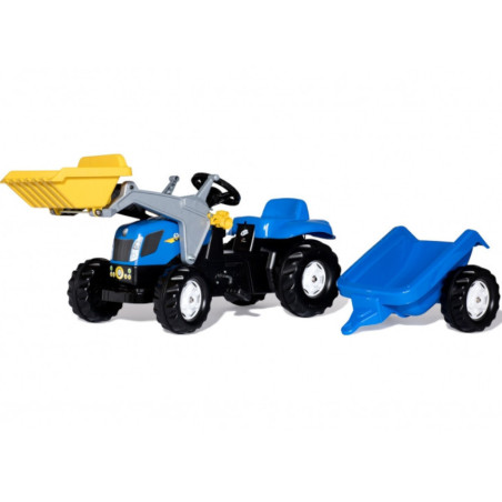 Traktor z łyżką i przyczepką RollyKid-X New Holland / Rolly Toys