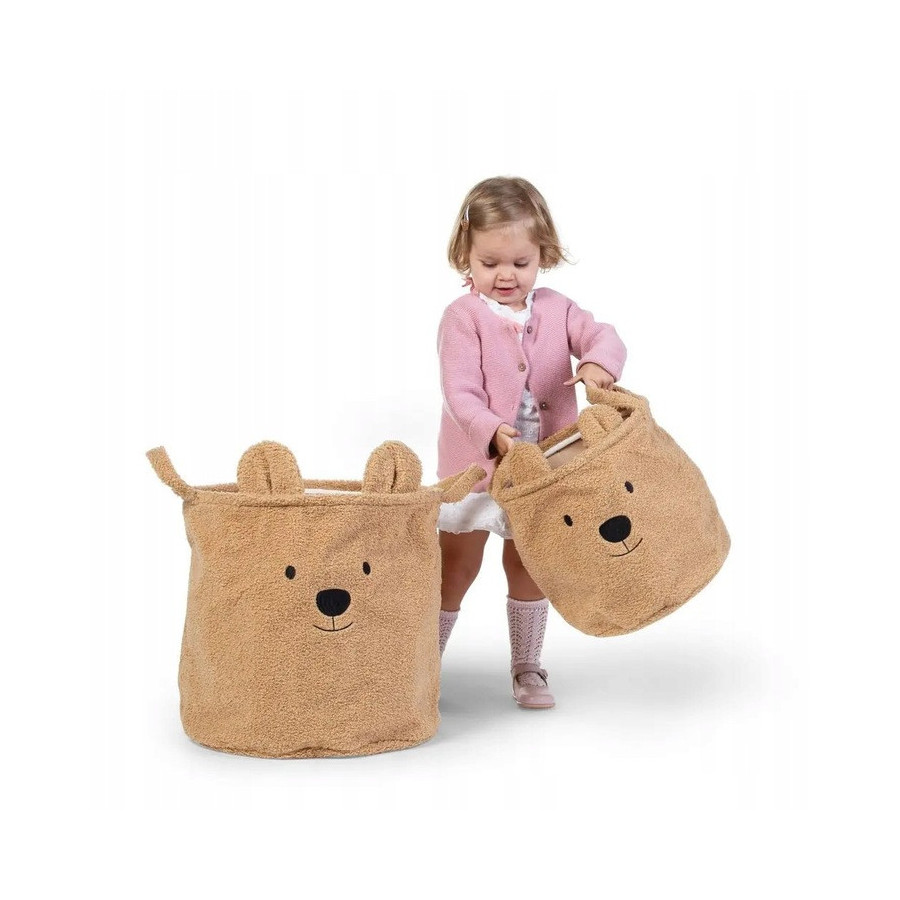 Pluszowy pojemnik na zabawki 30x30x30 cm Teddy Bear / Childhome