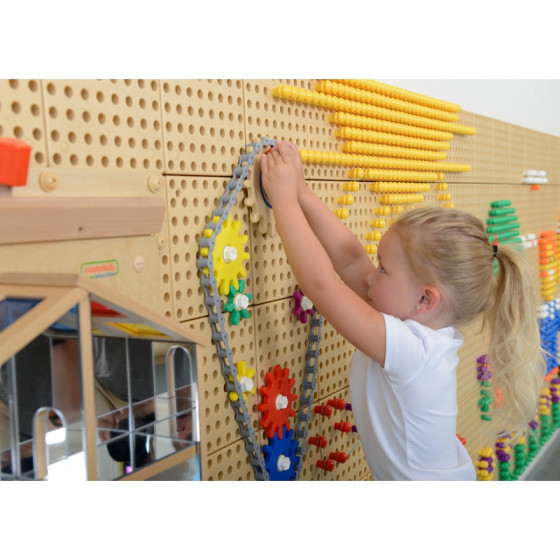 Zestaw akcesoriów - Kołeczki, śrubki, narzędzia 352 el. / Masterkidz