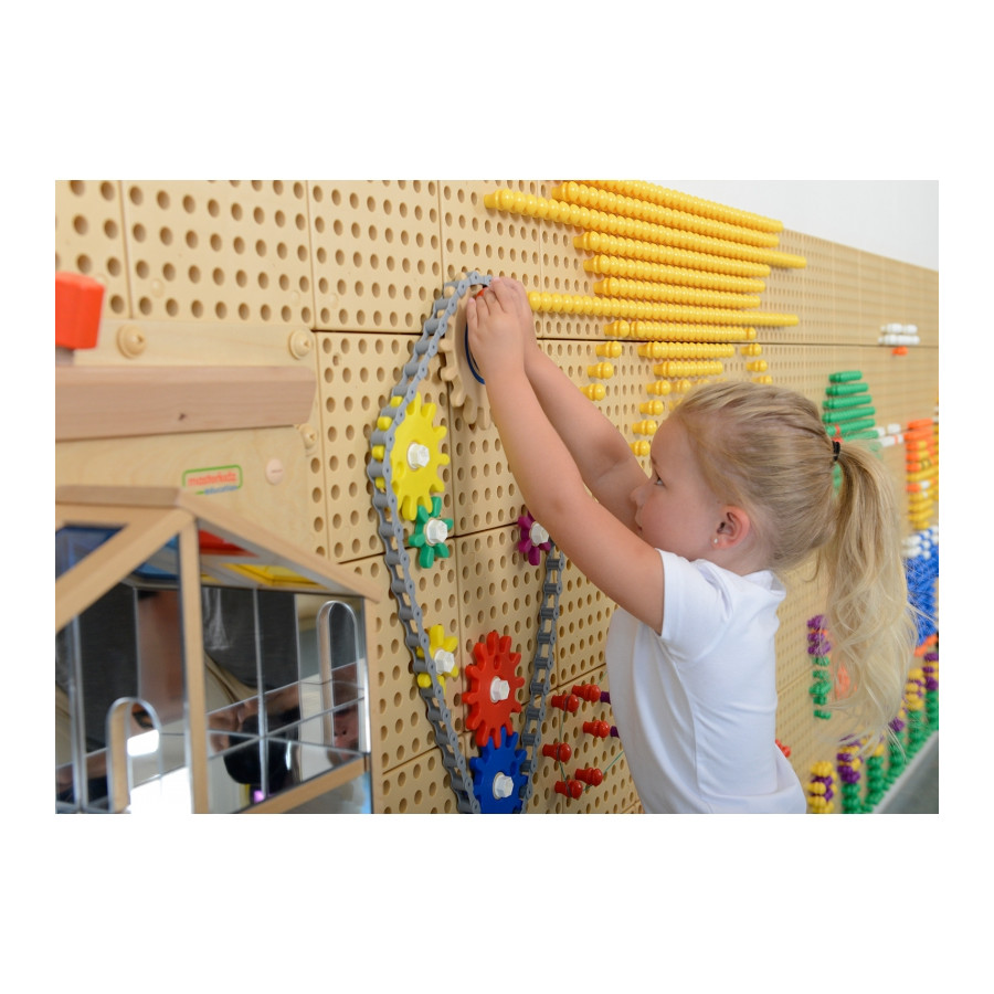 Zestaw akcesoriów - Kołeczki, śrubki, narzędzia 352 el. / Masterkidz