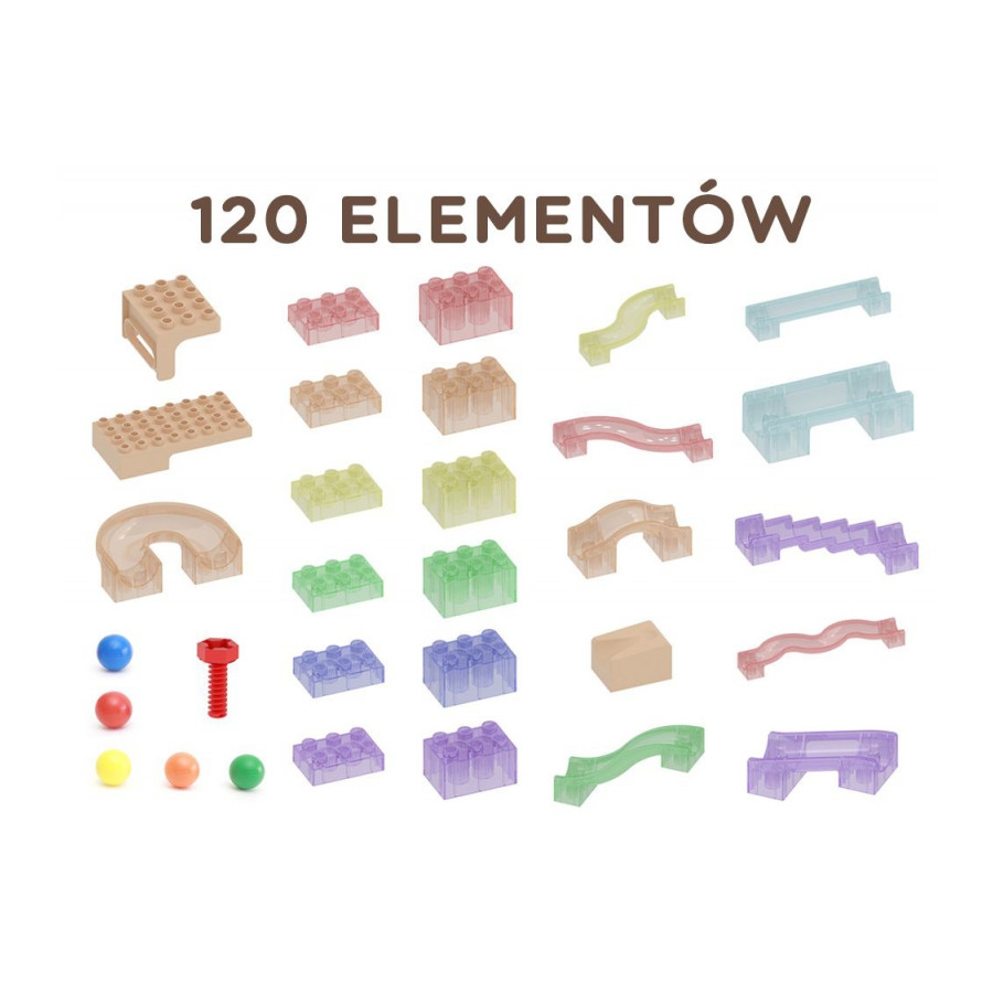 Zestaw tor dla piłek do tablicy STEM 120 el. / Masterkidz