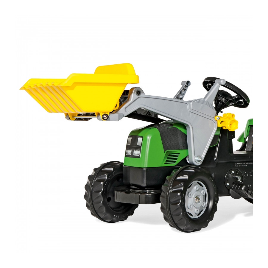 Traktor z łyżką i przyczepką RollyKid Deutz-Fahr / Rolly Toys