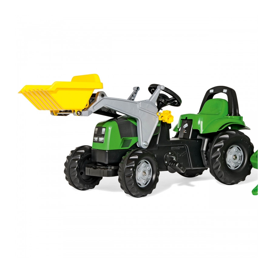 Traktor z łyżką i przyczepką RollyKid Deutz-Fahr / Rolly Toys