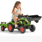 Traktor na pedały z przyczepą i łyżką Claas / Falk