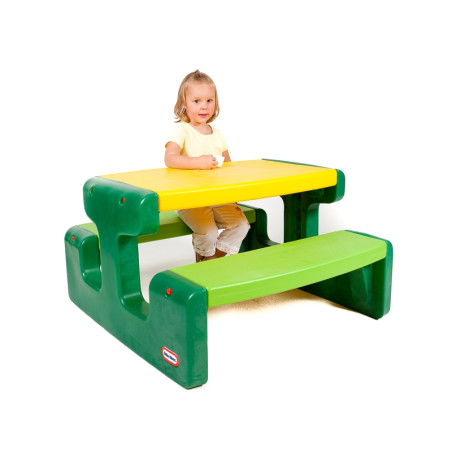Stolik piknikowy z ławeczkami Zielony / Little Tikes