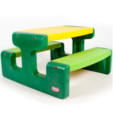 Stolik piknikowy z ławeczkami Zielony / Little Tikes
