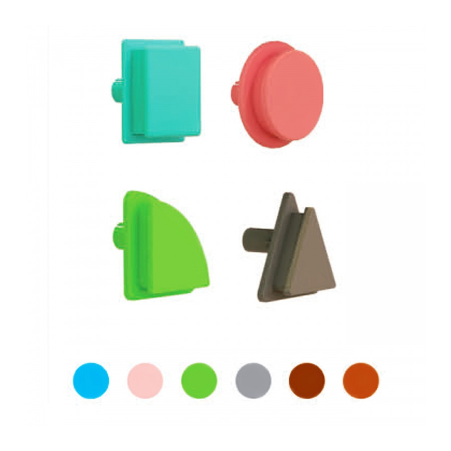 Geometryczne elementy do tablicy STEM 256 el. / Masterkidz