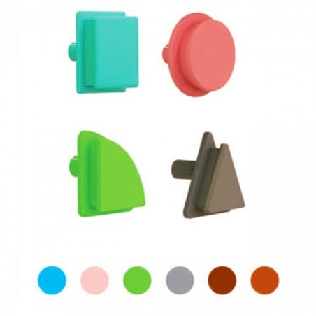 Geometryczne elementy do tablicy STEM 256 el. / Masterkidz