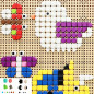 Geometryczne elementy do tablicy STEM 256 el. / Masterkidz