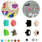 Geometryczne elementy do tablicy STEM 256 el. / Masterkidz