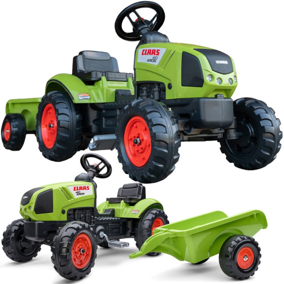 Traktor na pedały z przyczepą Claas / Falk